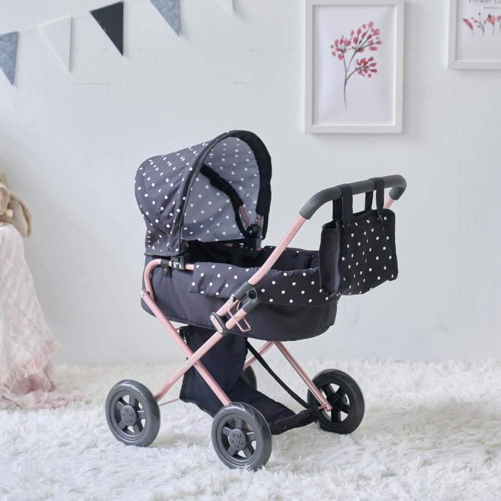 Puppenwagen 2-in-1 Klassiker, Schwarz, 64cm - Maisons Du Monde