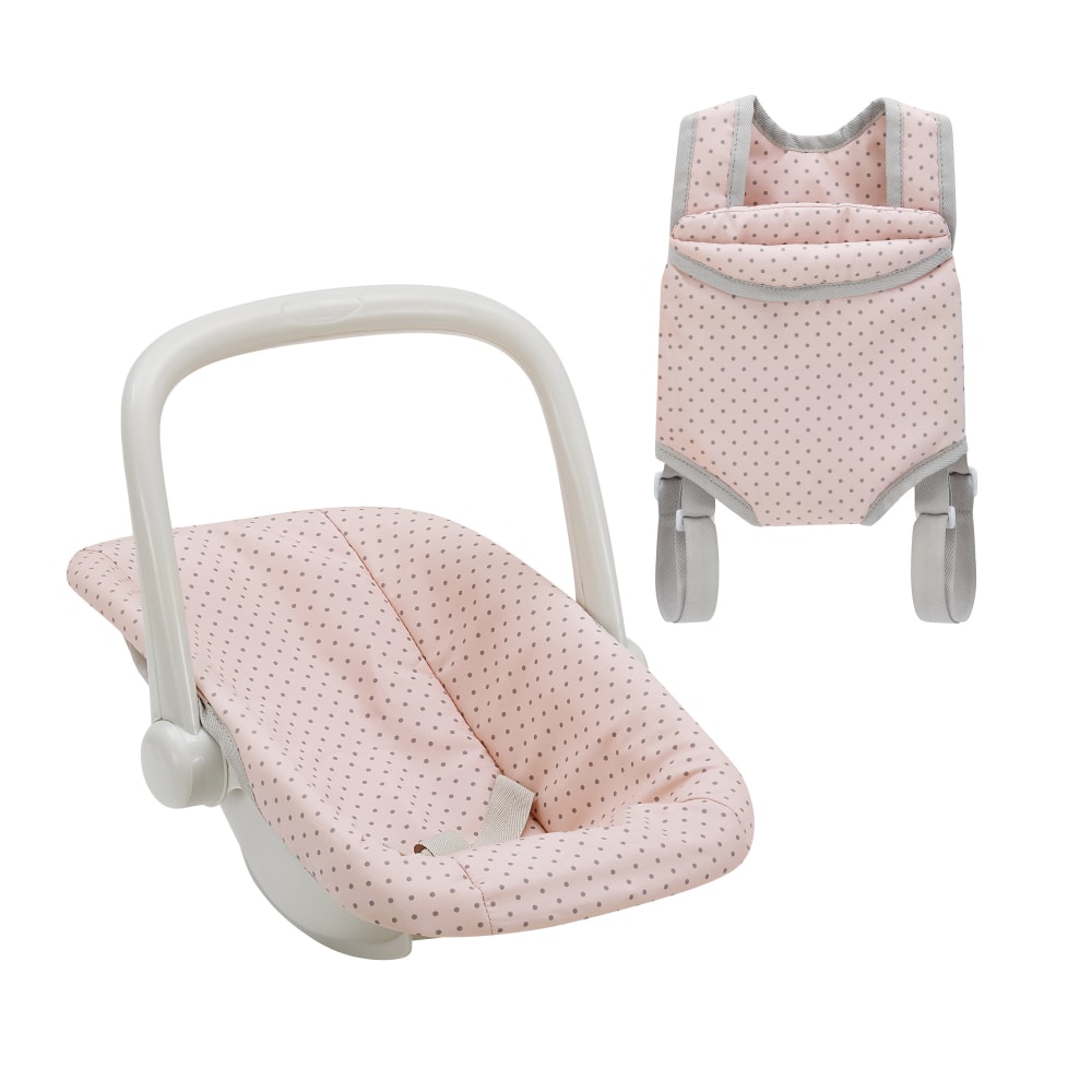 Teamson Puppentrage und Autositz-Set, Rosa, 35cm style modern ROSA HOLZ Kinder