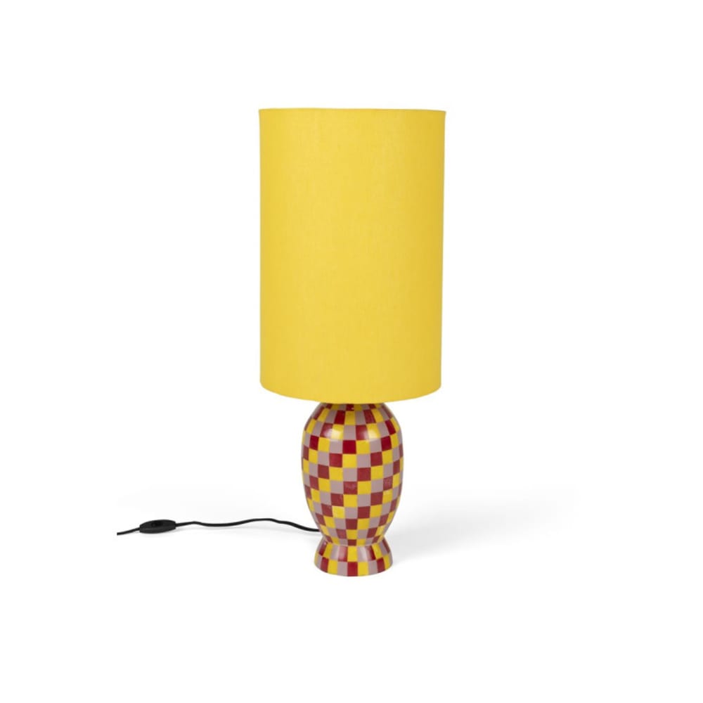 Lampe design en métal jaune — vue 3