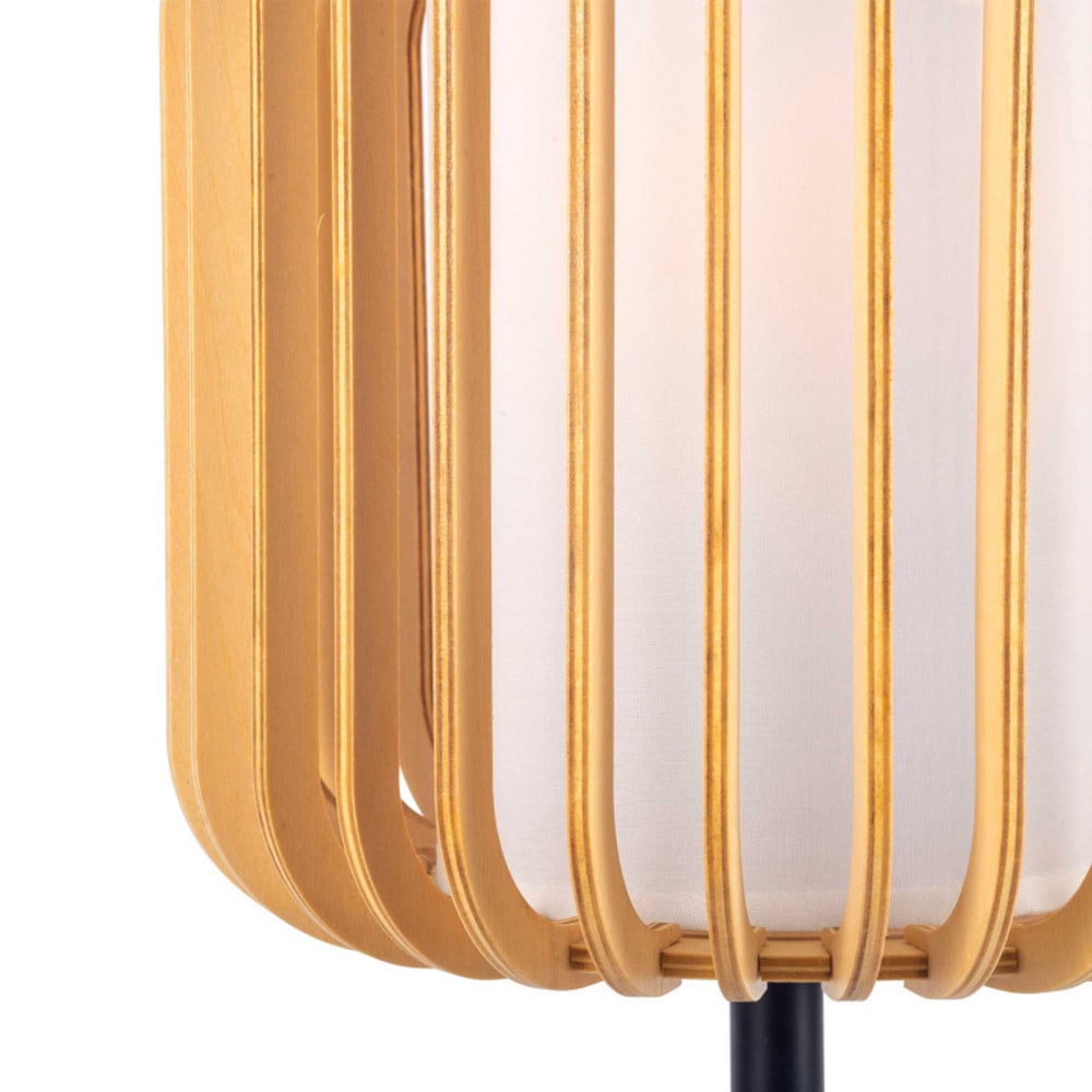 Lampe design en bois marron — vue 4