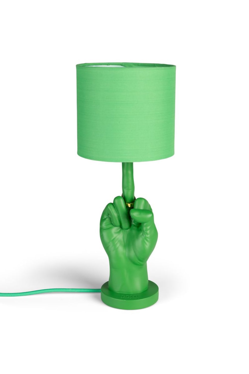 Lampe design en résine vert — vue 4