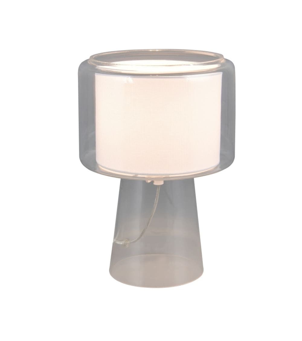 Lampe design en verre transparent — vue 3