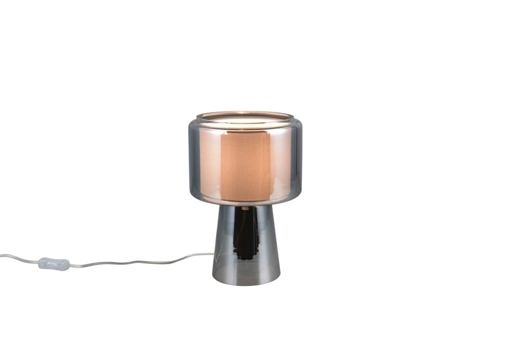 Lampe design en verre chrome — vue 4