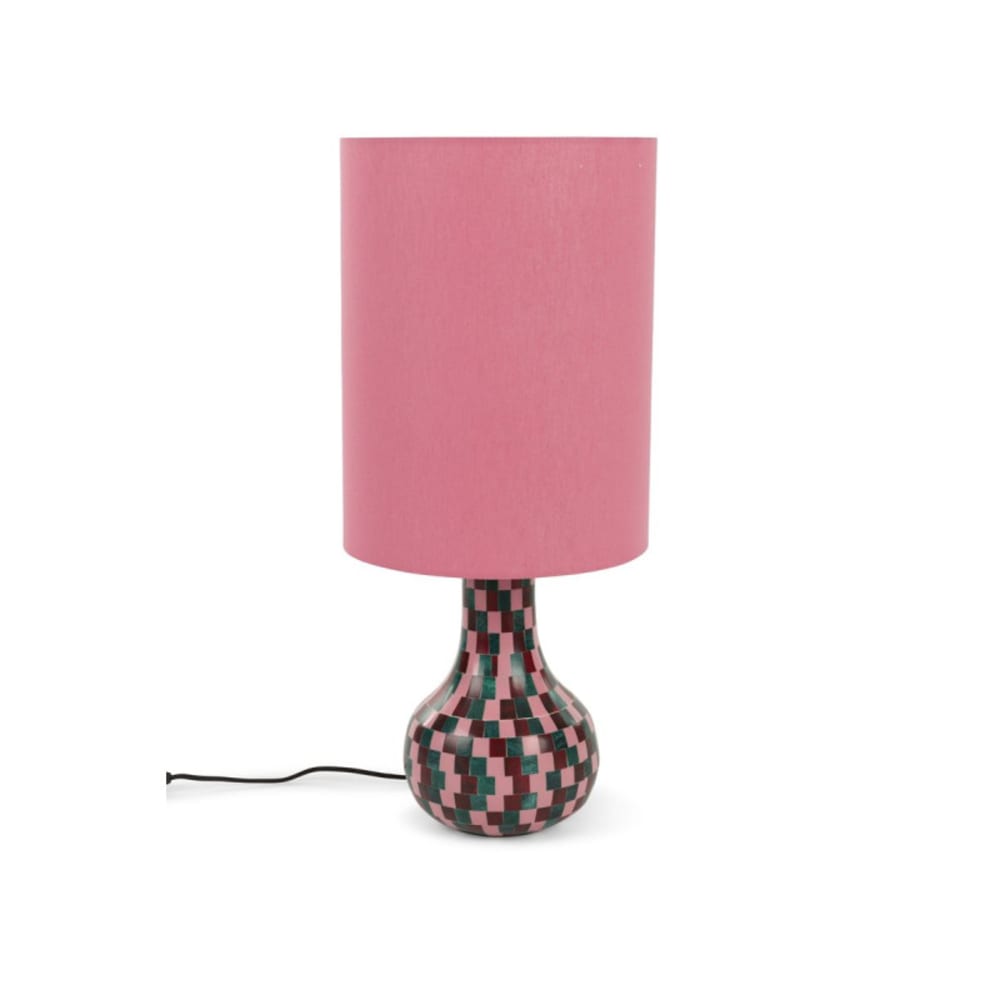 Lampe design en métal rose — vue 3
