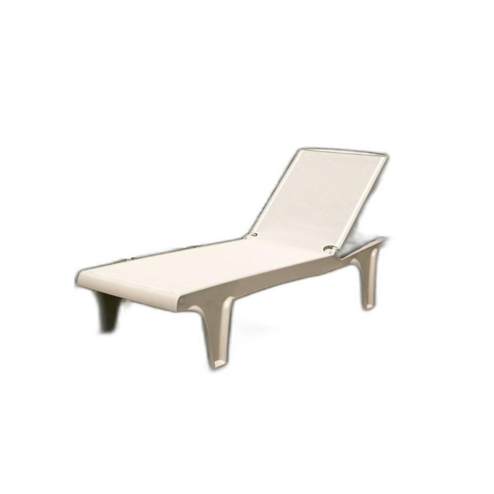 Bain de soleil en plastique taupe