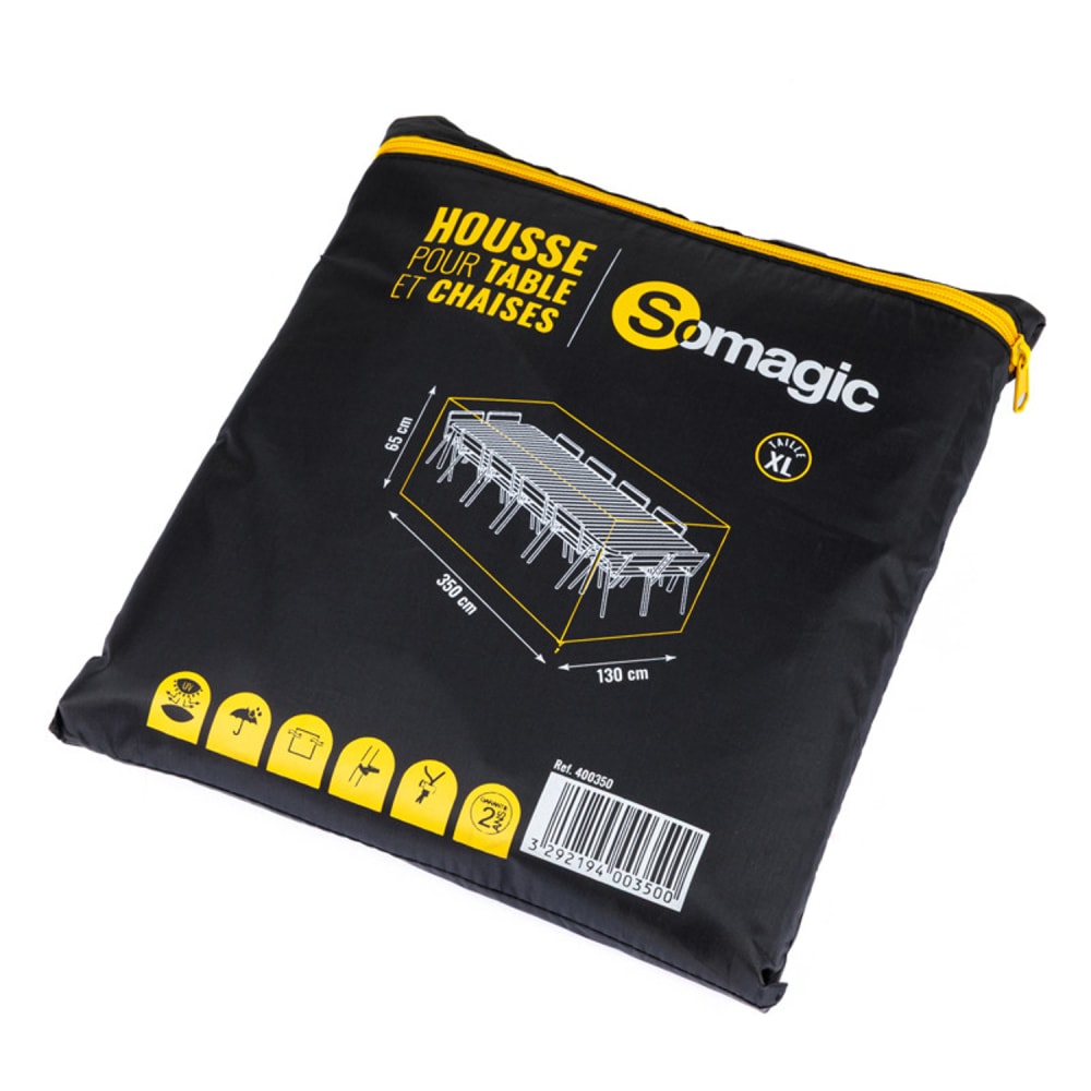 Housse 350 x 130 x 65 cm pour salon de jardin