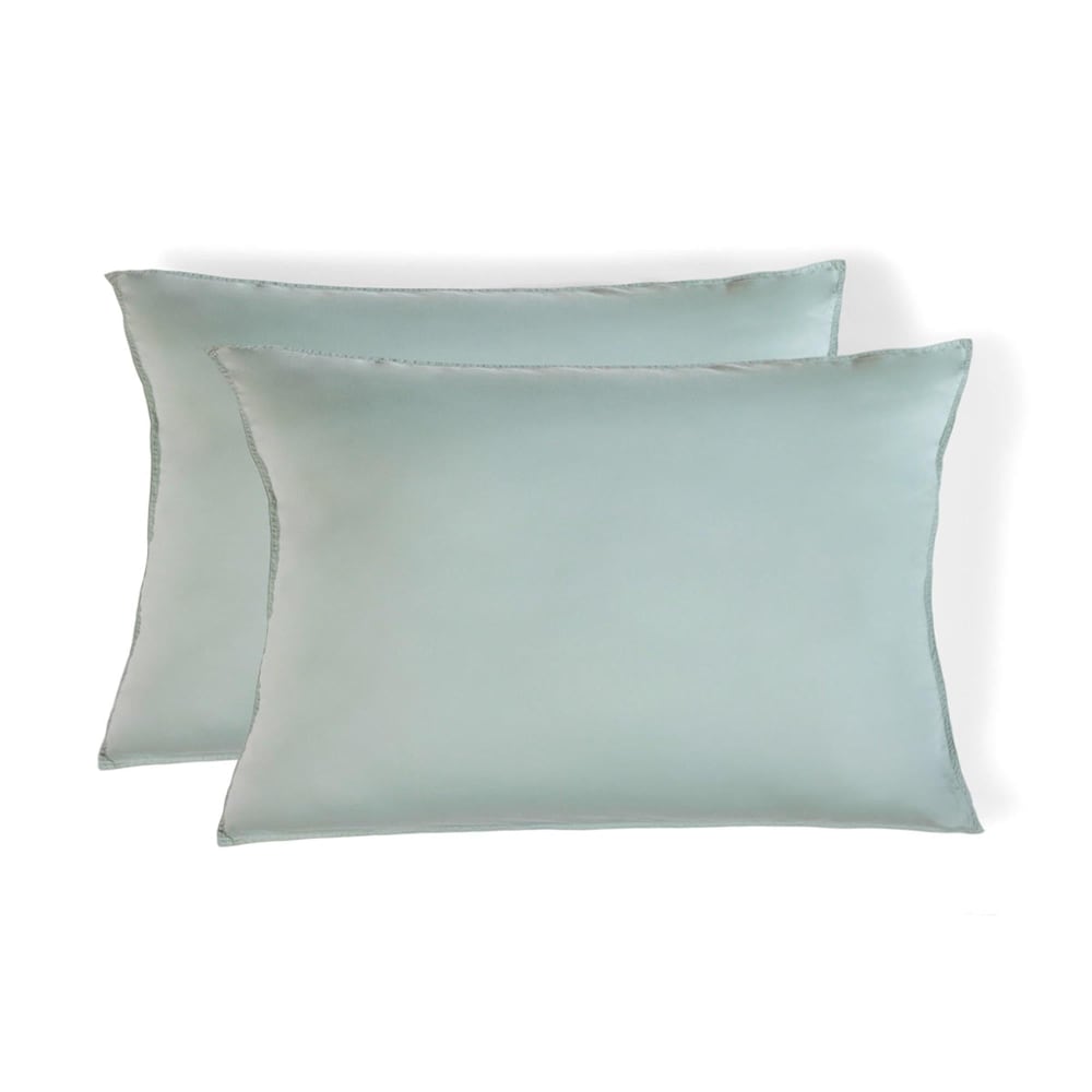 Febronie 2er set Kissenbezüge aus Baumwolle celadongrün style classic chic Öko-Tex Zertifikat - Baumwolle