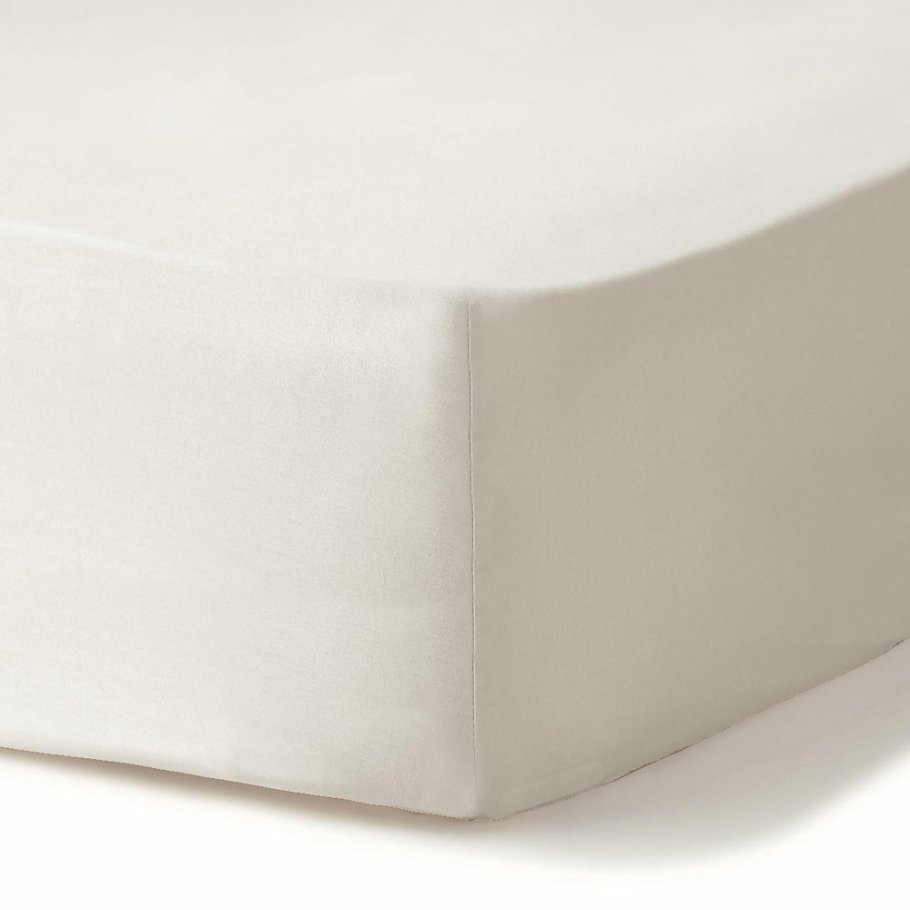 drap housse satin lavé