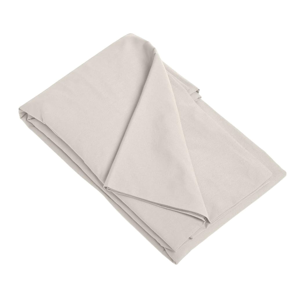 Housse de couette satin lavé de coton bio grège 260x240 — vue 4