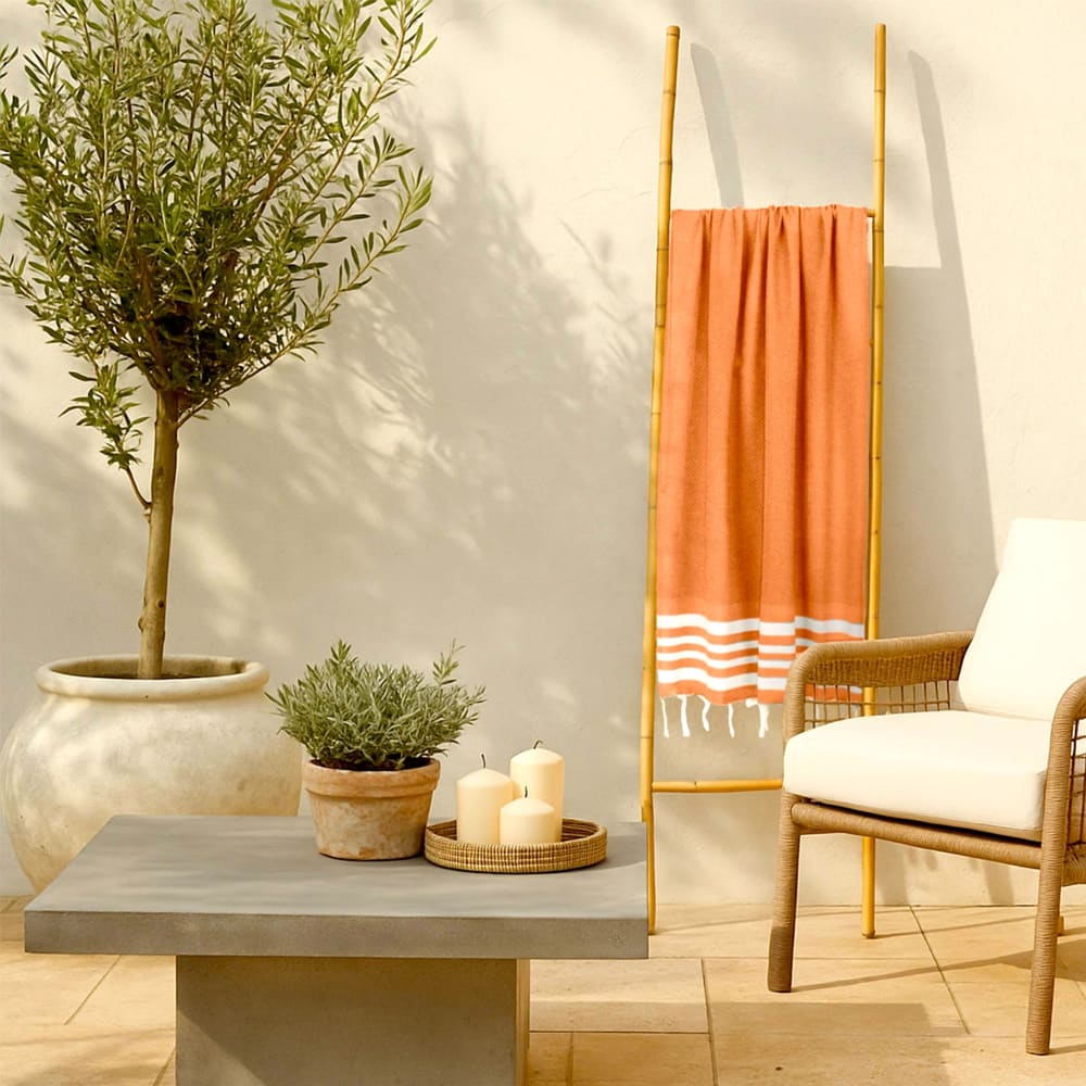 Bienenwaben-fouta aus Baumwolle 100x200 - Maisons Du Monde