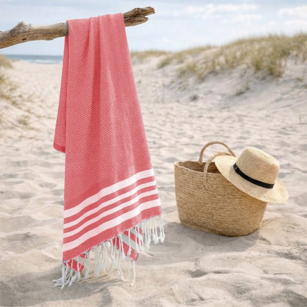 Bienenwaben-fouta aus Baumwolle 100x200 - Maisons Du Monde