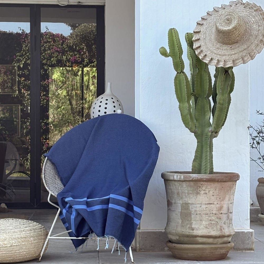 Bienenwaben-fouta aus Baumwolle 100x200 - Maisons Du Monde