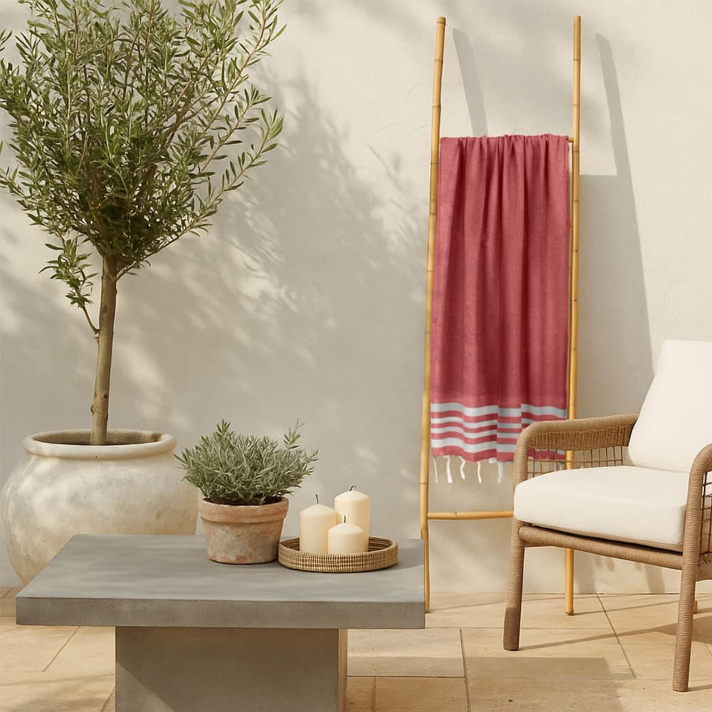 Bienenwaben-fouta aus Baumwolle 100x200 - Maisons Du Monde