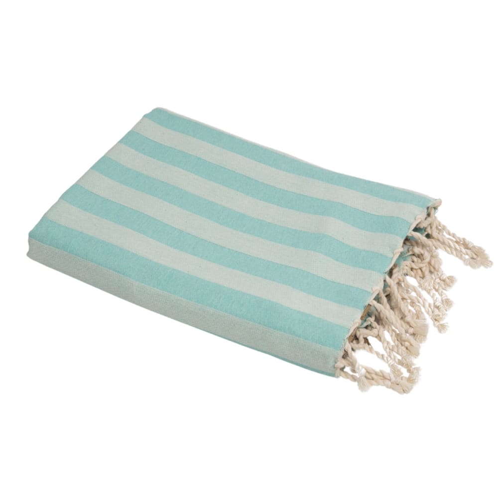Fouta jacquard coton 100x200 vert d'eau
