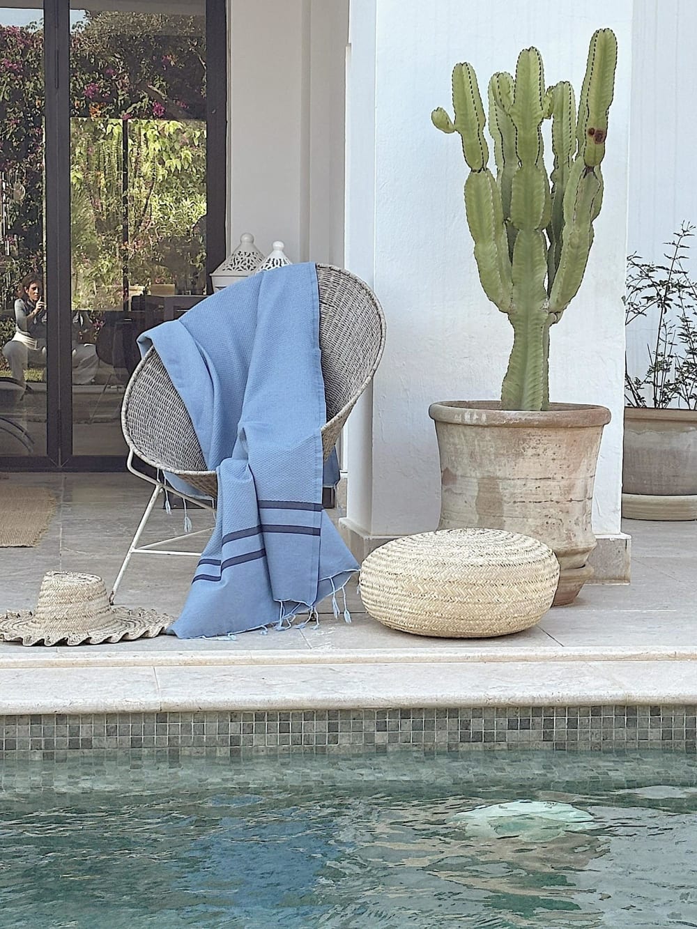 Bienenwaben-fouta aus Baumwolle 100x200 - Maisons Du Monde