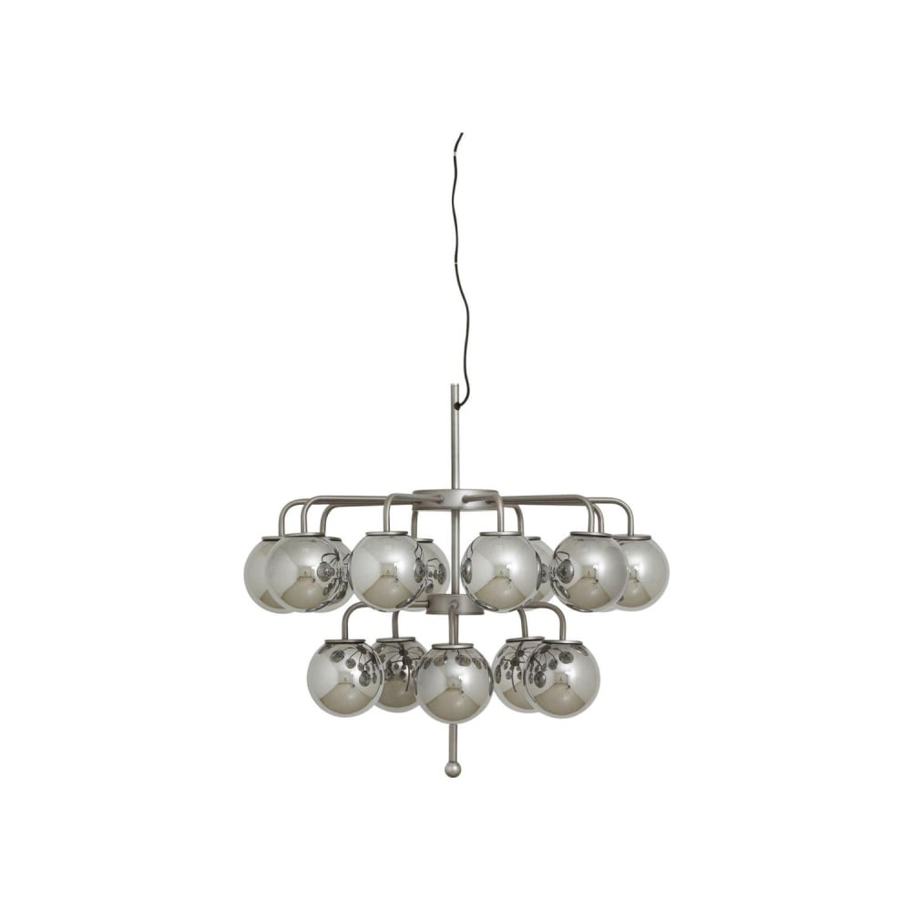 Nordal Kronleuchter P, Silber Silber Glas