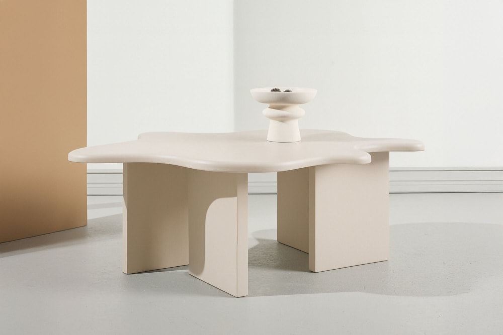 Couchtisch Flower, beige - Maisons Du Monde