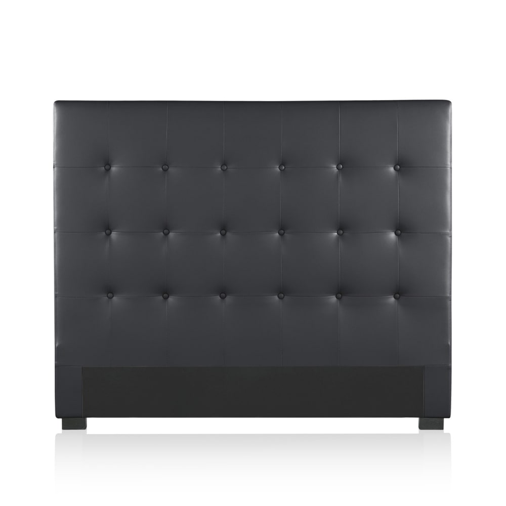 Tête de lit capitonnée noir 140cm