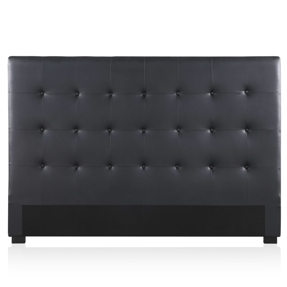 Tête de lit capitonnée noir 180cm