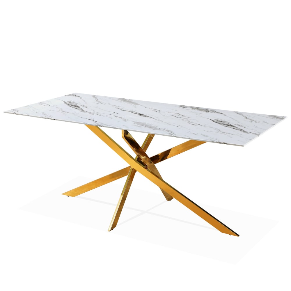 Table rectangulaire en - marbre