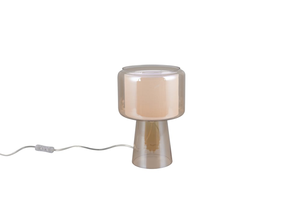 Lampe design en verre ambre — vue 4