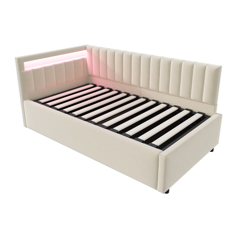 Lit enfant en velours - espace