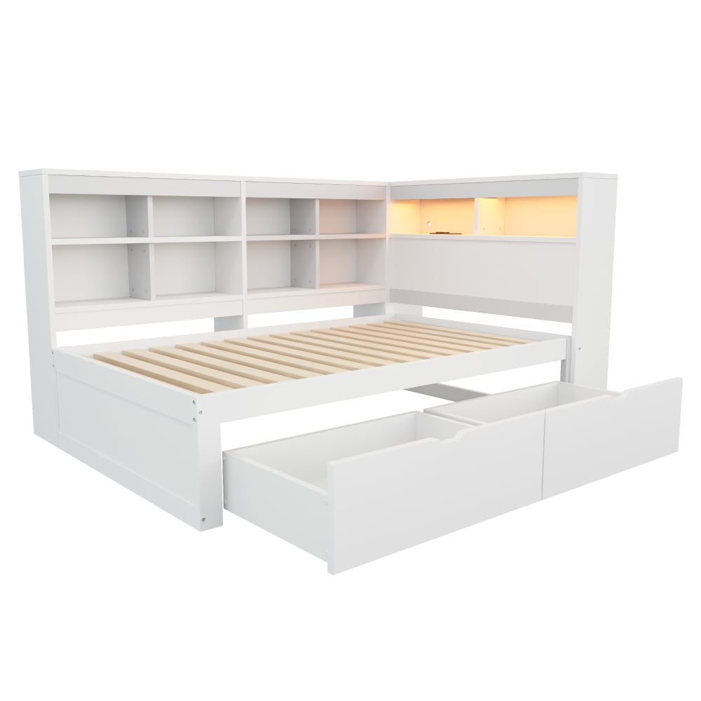 Lit enfant en bois blanc