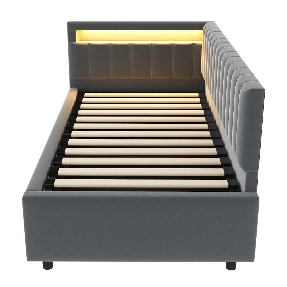 Lit enfant en velours