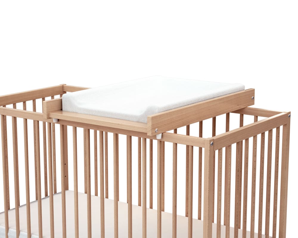 Webaby Wickelplan für Babybett Holz BEIGE HOLZ Baby