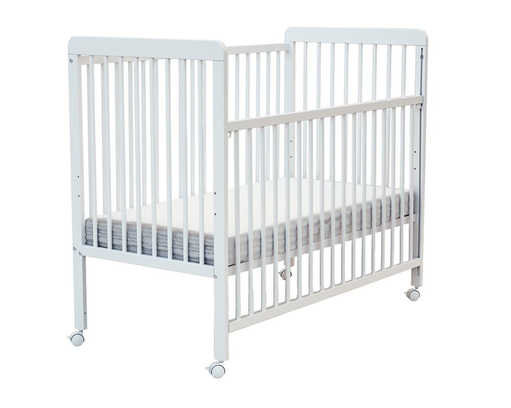 Webaby Babybett Schiebeseite Holz Weiß 60 x 120 WEISS HOLZ Baby