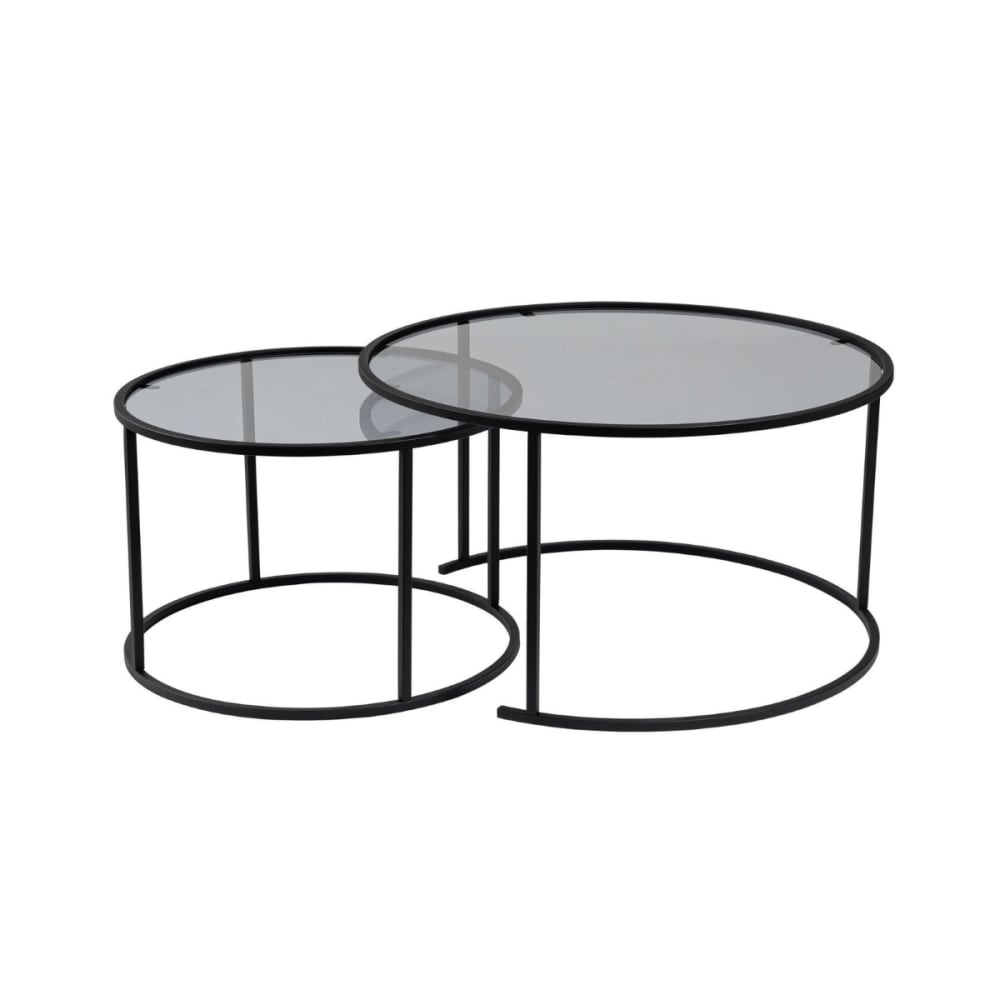 Lot de 2 tables basses - d80