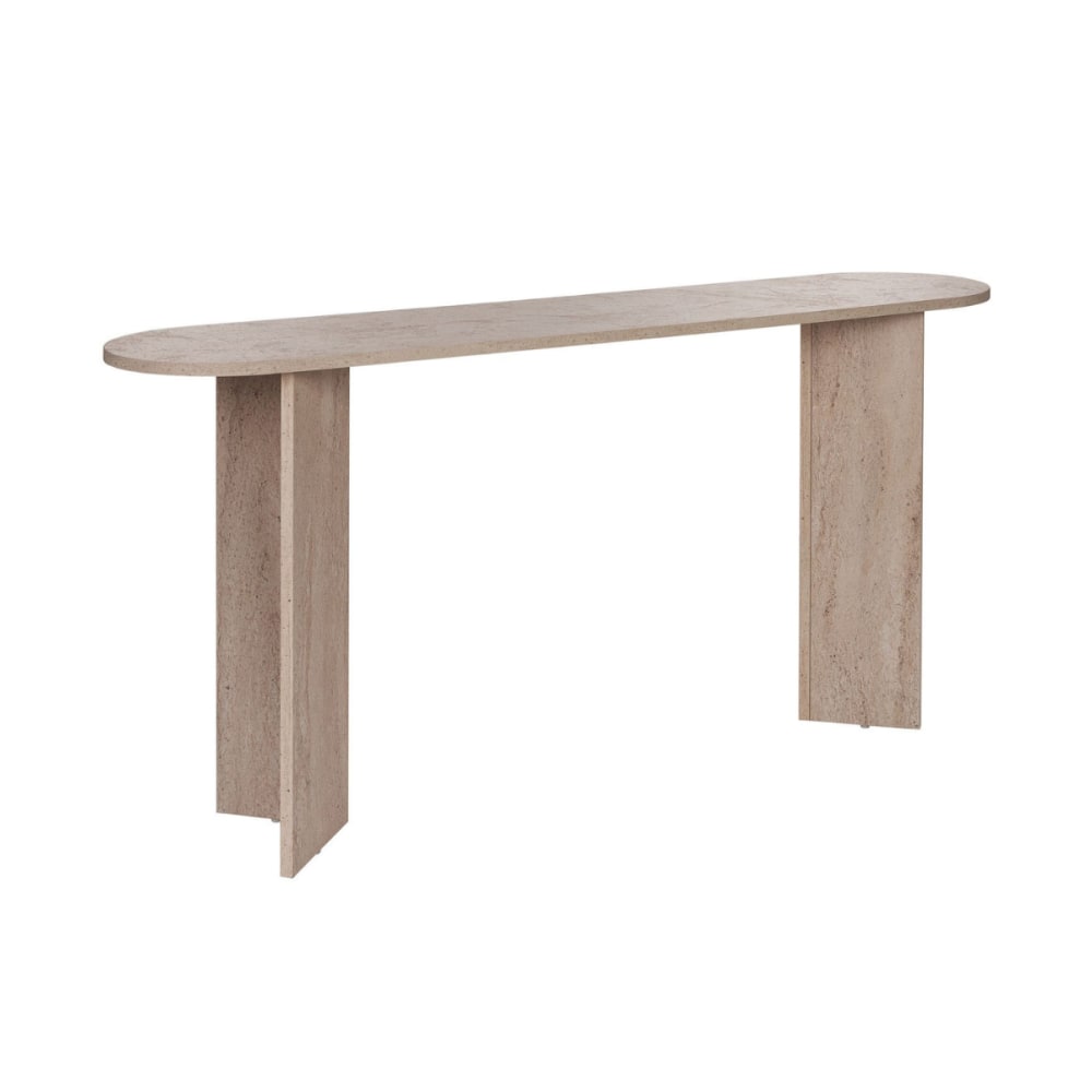 Console avec deux pieds