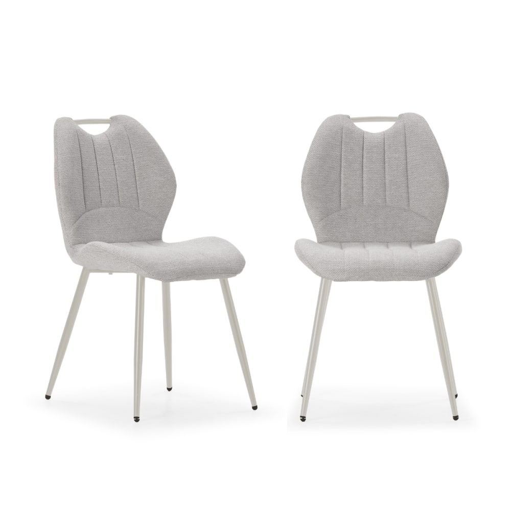 Lot de 4 chaises en tissu