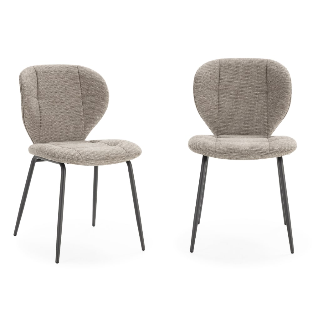 Lot de 2 chaises en tissu