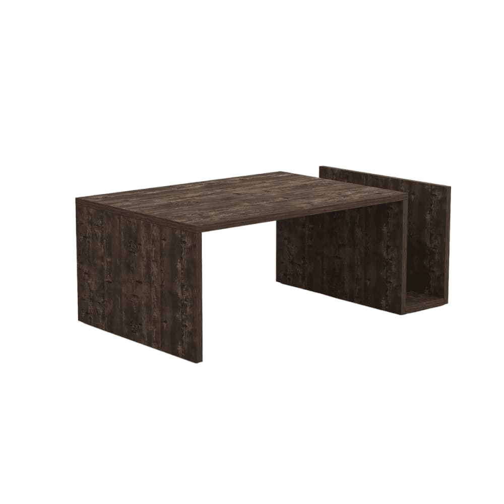 Table basse L86,8 cm - MEMO - Effet Bois foncé