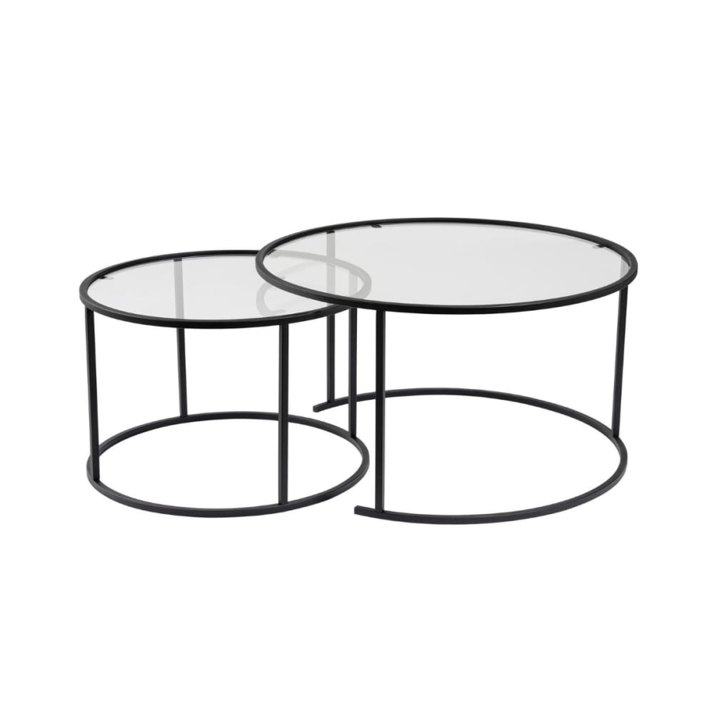 Lot de 2 tables basses - gigognes