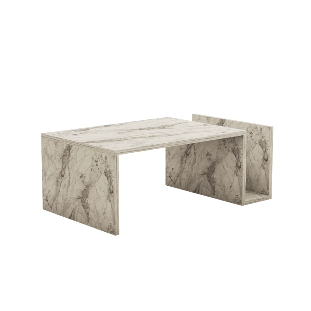 Table basse L86,8 cm - MEMO - Effet Marbre