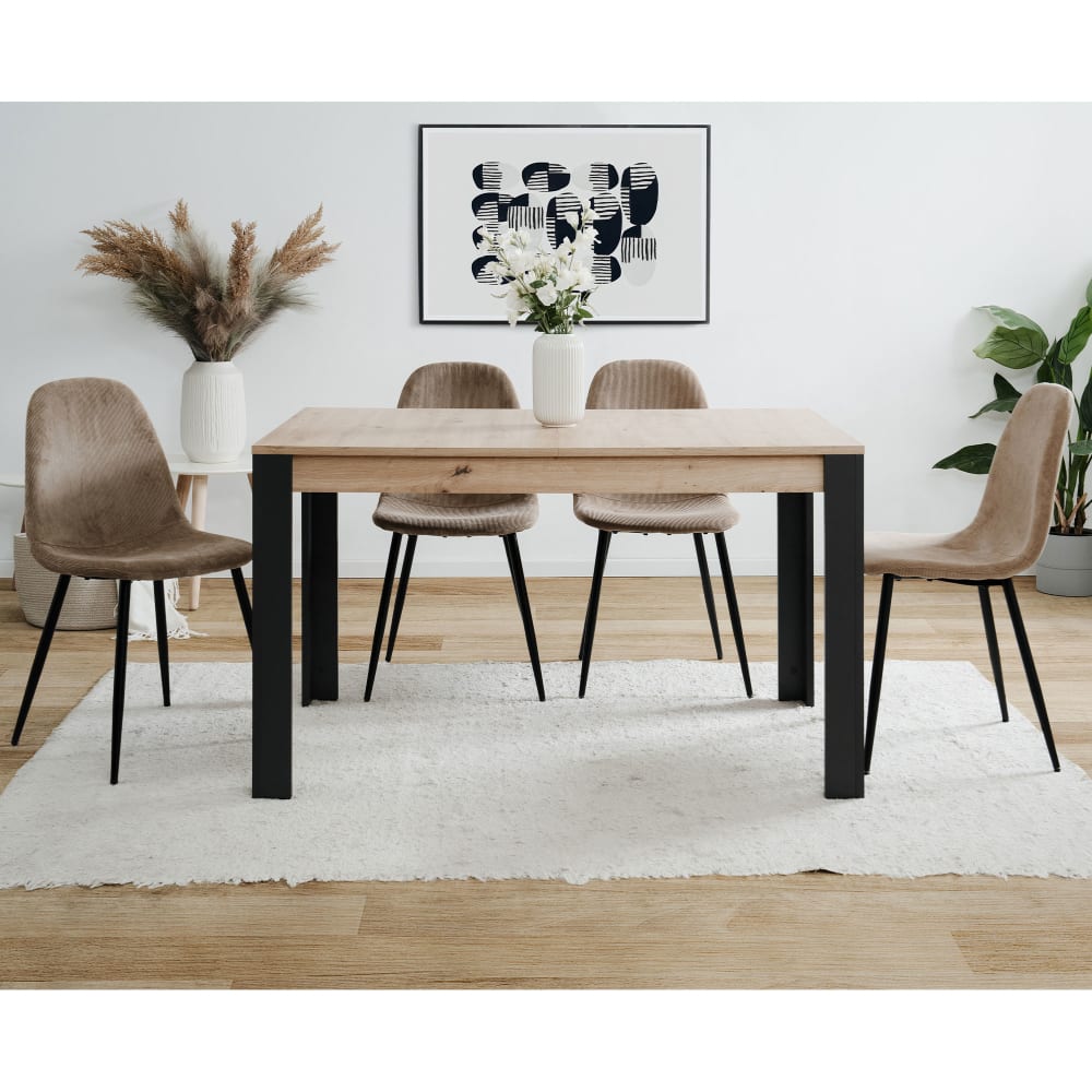 Mesa de comedor extensible de 100