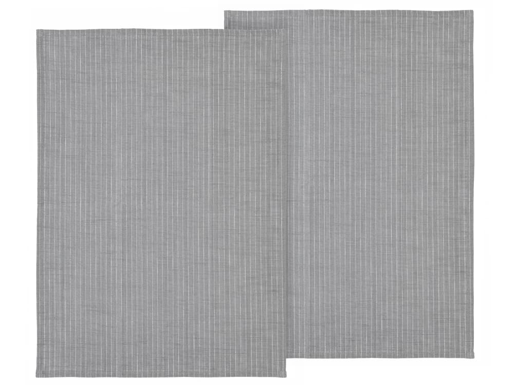 Lot de 2 torchons gris pierre 50x70cm Lot de 2 torchons gris pierre 50x70cm