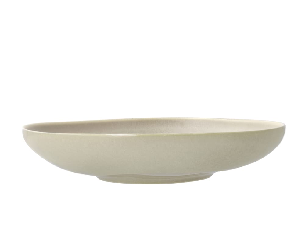 Saladier en grès beige doux 28cm