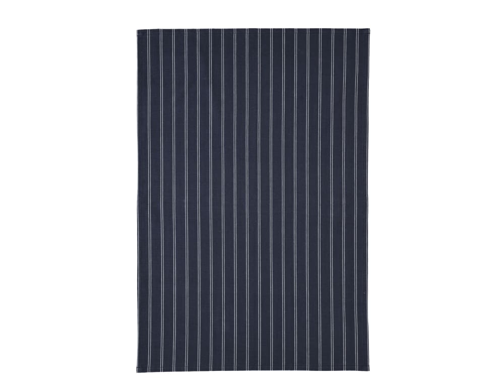 Torchon en coton recyclé bleu marine  60x90cm