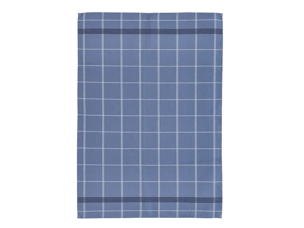 Torchon en coton bleu 50x70cm