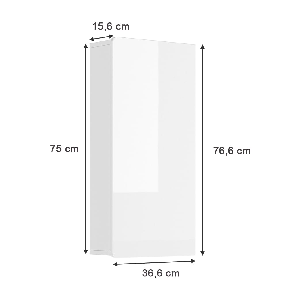 Badschrank, Weiß 36.6 x 76.6cm - Maisons Du Monde