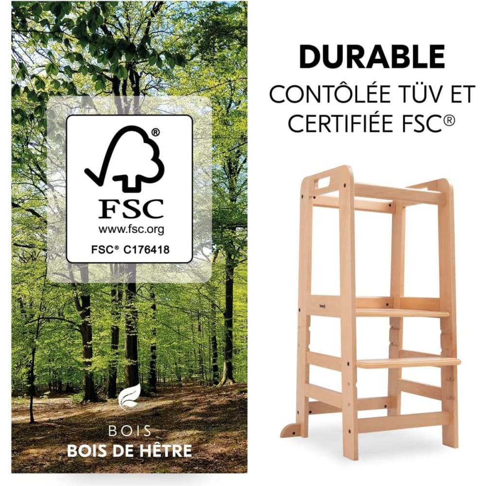 Tour d’apprentissage – bois naturel