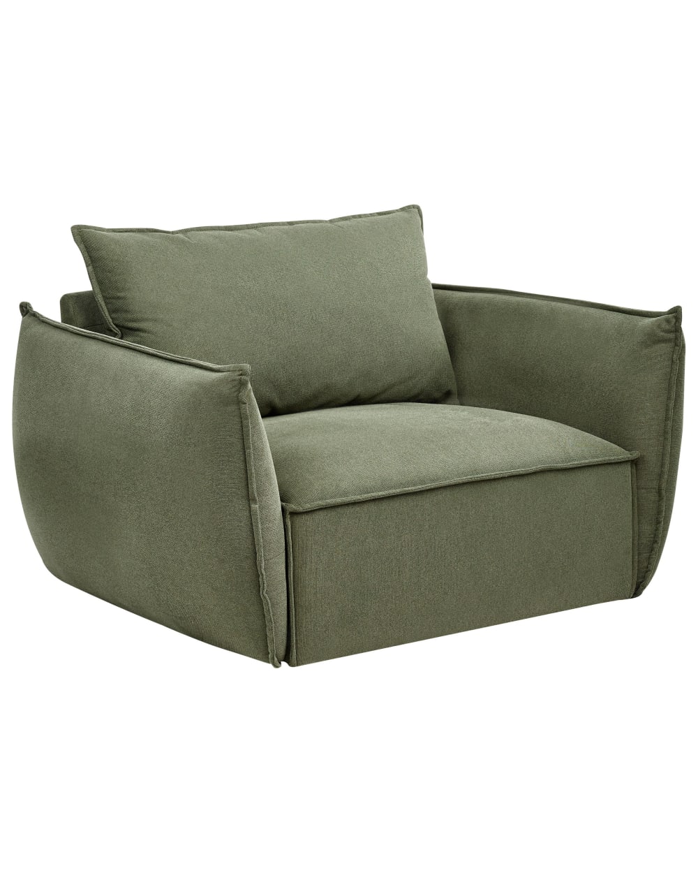 fauteuil en tissu vert
