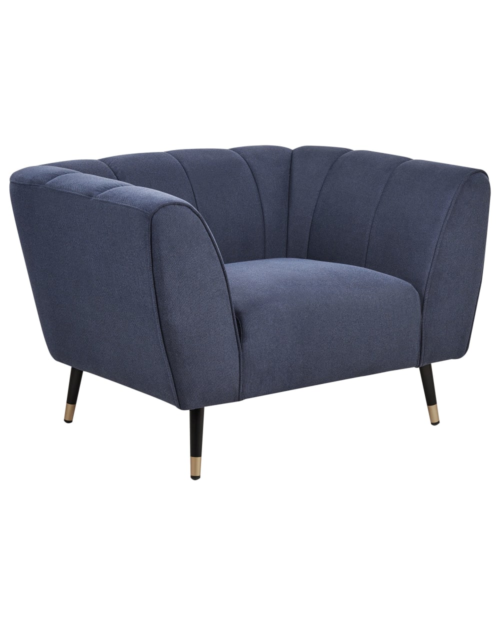 fauteuil en tissu bleu