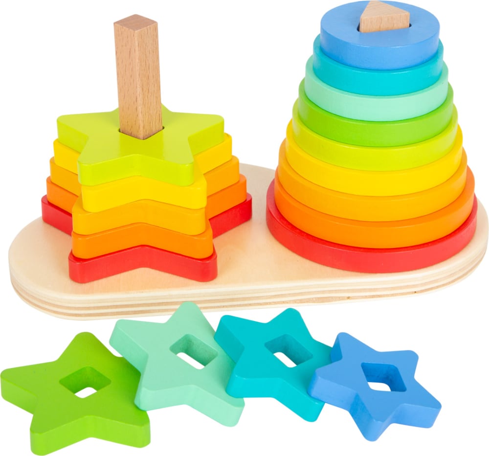 Small foot company Steckspiel Regenbogen BEIGE HOLZ Baby