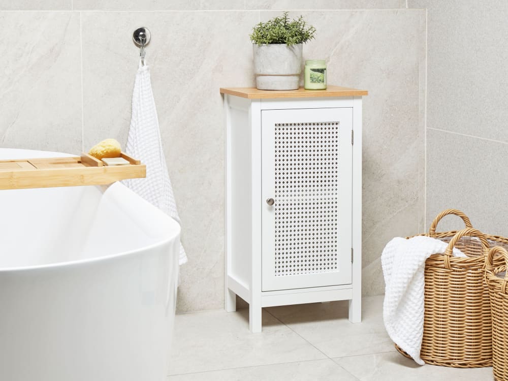 Badezimmerschrank aus Holzwerkstoff 75cm, weiß - Maisons Du Monde