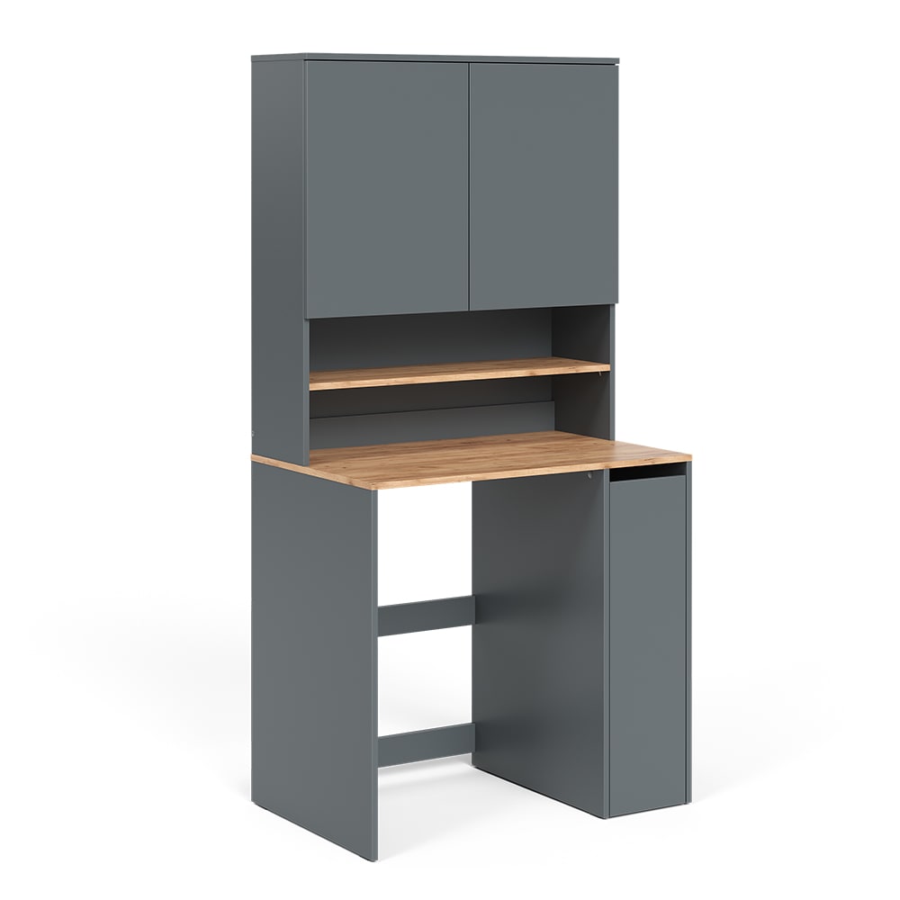 Armoire machine à laver 2 pièces avec étagère Anthracite 93,6x88,2cm