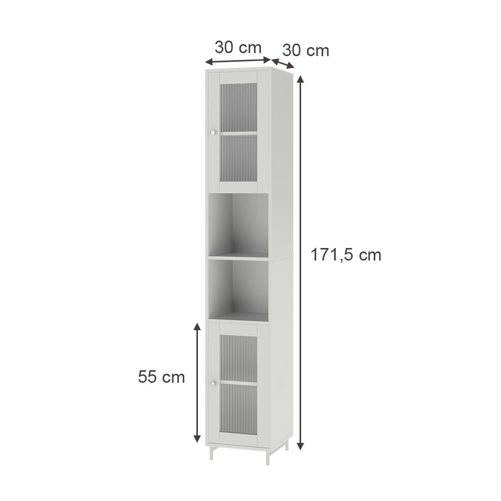 Badschrank Weiß 30x171.5cm - Maisons Du Monde